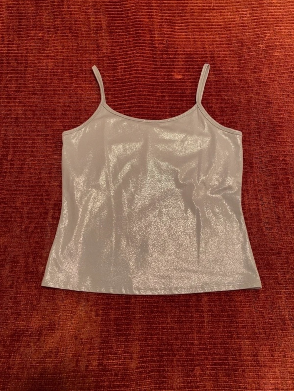 Light Blue Sparkly Spaghetti Strap Top